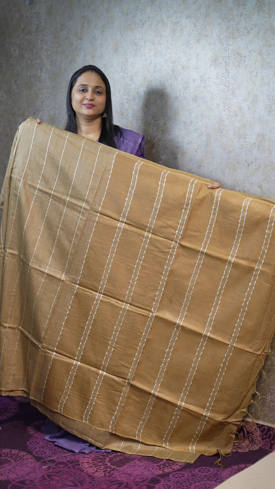 SEMI TUSSAR SAREE CODE: MB136