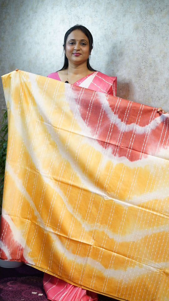 SEMI TUSSAR SAREE CODE:MB140