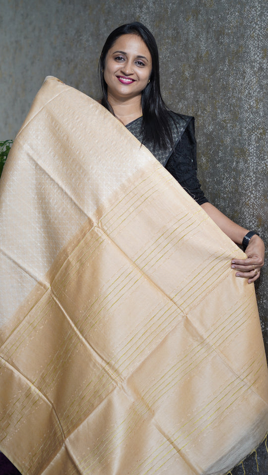 SEMI TUSSAR SAREE CODE MB121