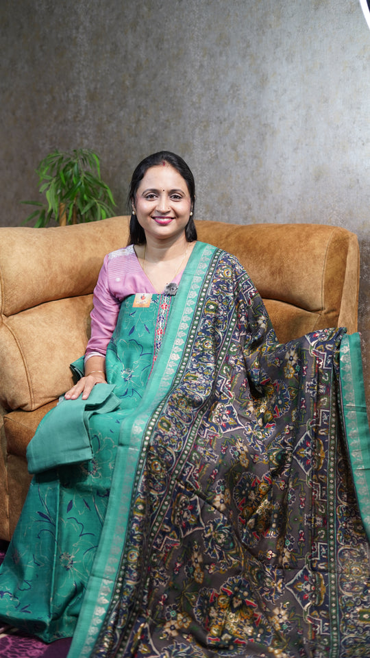 SEMI MODAL SALWAR MATERIAL CODE :MB135