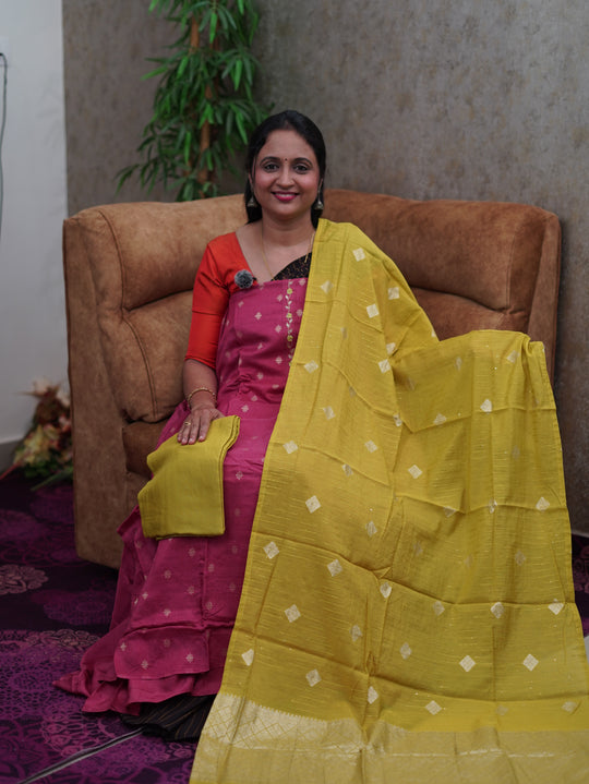 SILK BANARASI SALWAR MATERIAL CODE:MB153