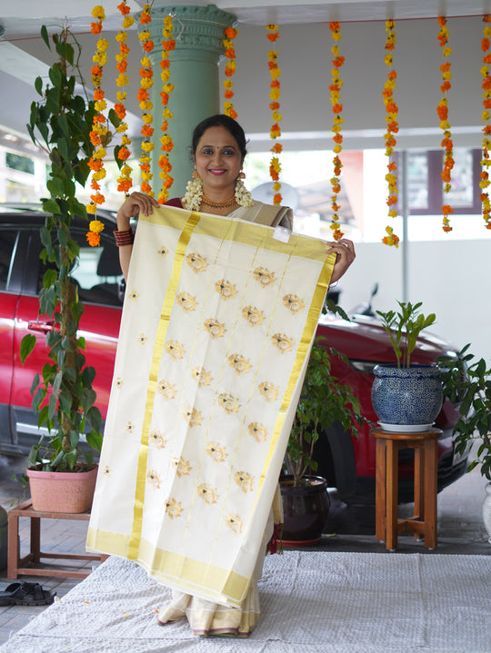KERALA COTTON SAREE CODE:MB206