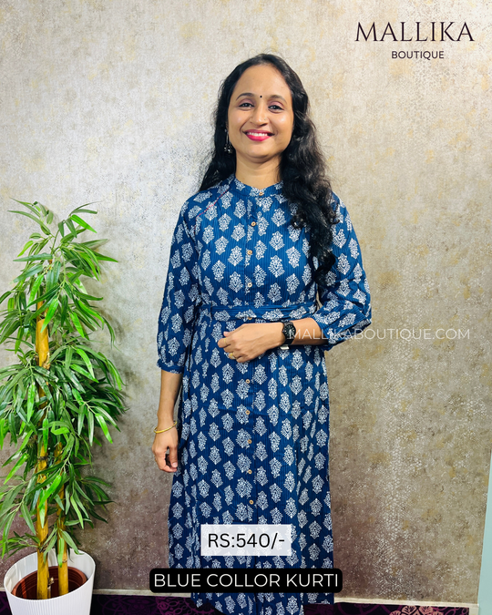 cotton dailywear kurtis product_code_MB81 blue