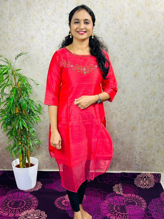 NET KOTTA HANDWORKED KURTI Procode-58DP