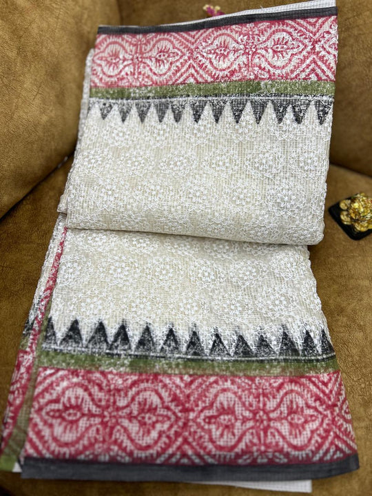 AARI WORKED NET KOTA SAREE-PC-MB74