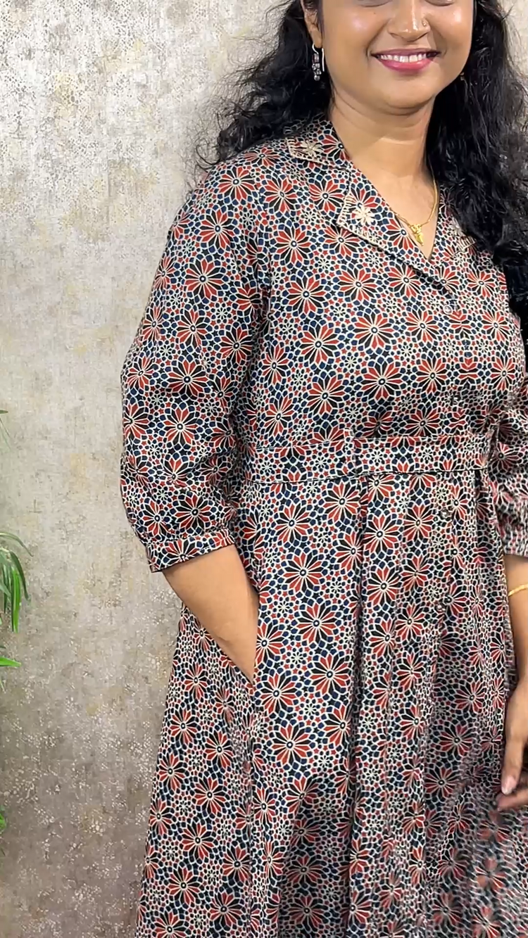 IMPORTED MATERIAL COLLAR KURTI ProcodeMB54