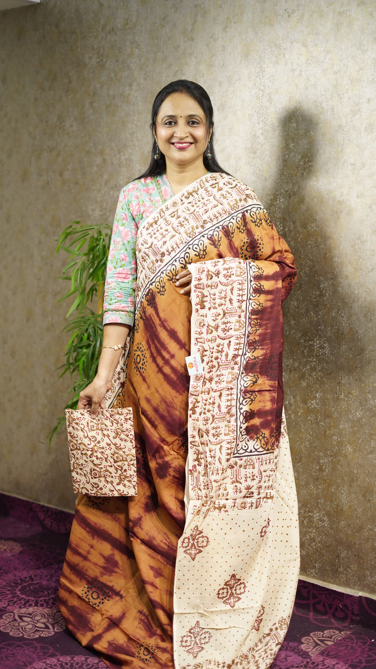 SOFT COTTON SAREE CODE:MB143