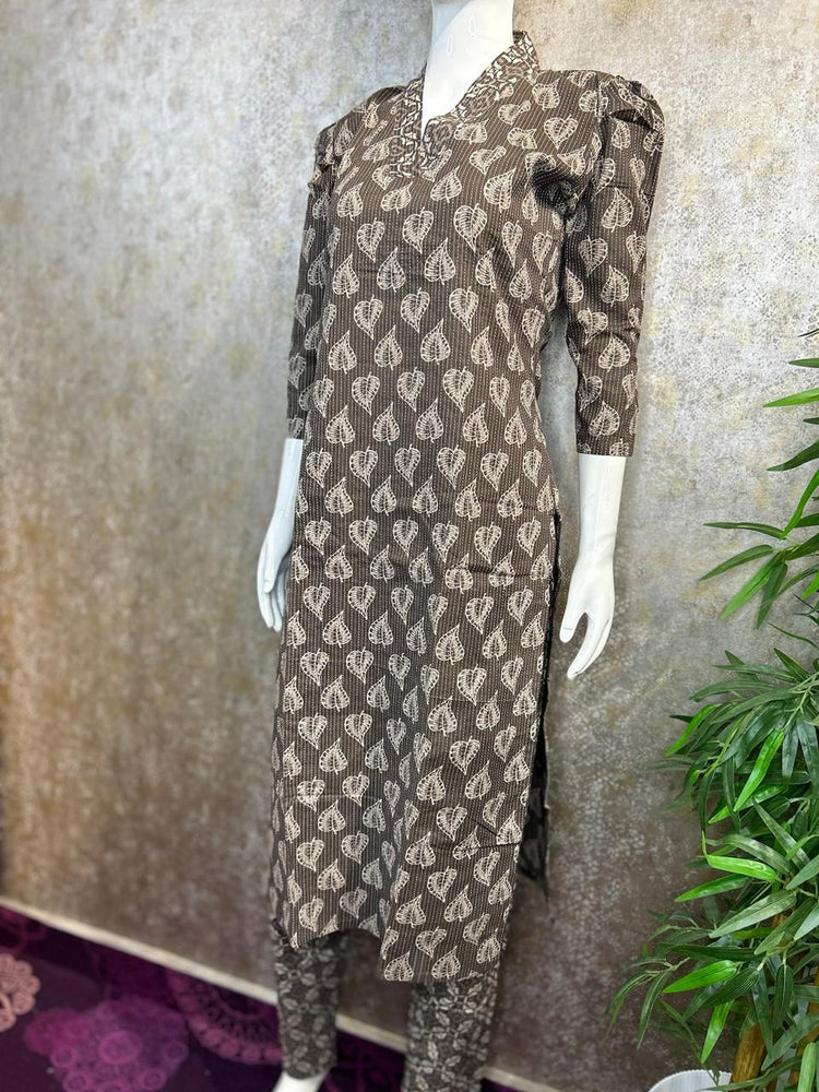 COTTON TOP and BOTTOM COLLECTION MB72-BROWN