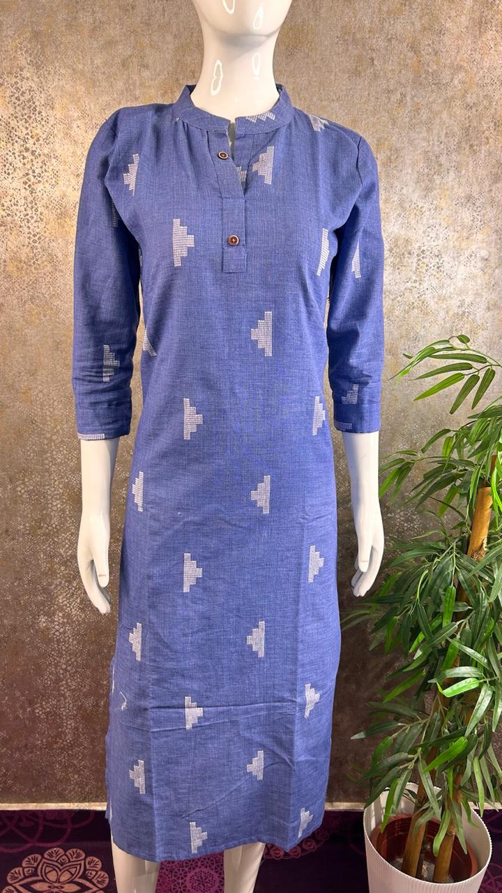 KHADI COTTON COLLAR KURTI PC-MB-94