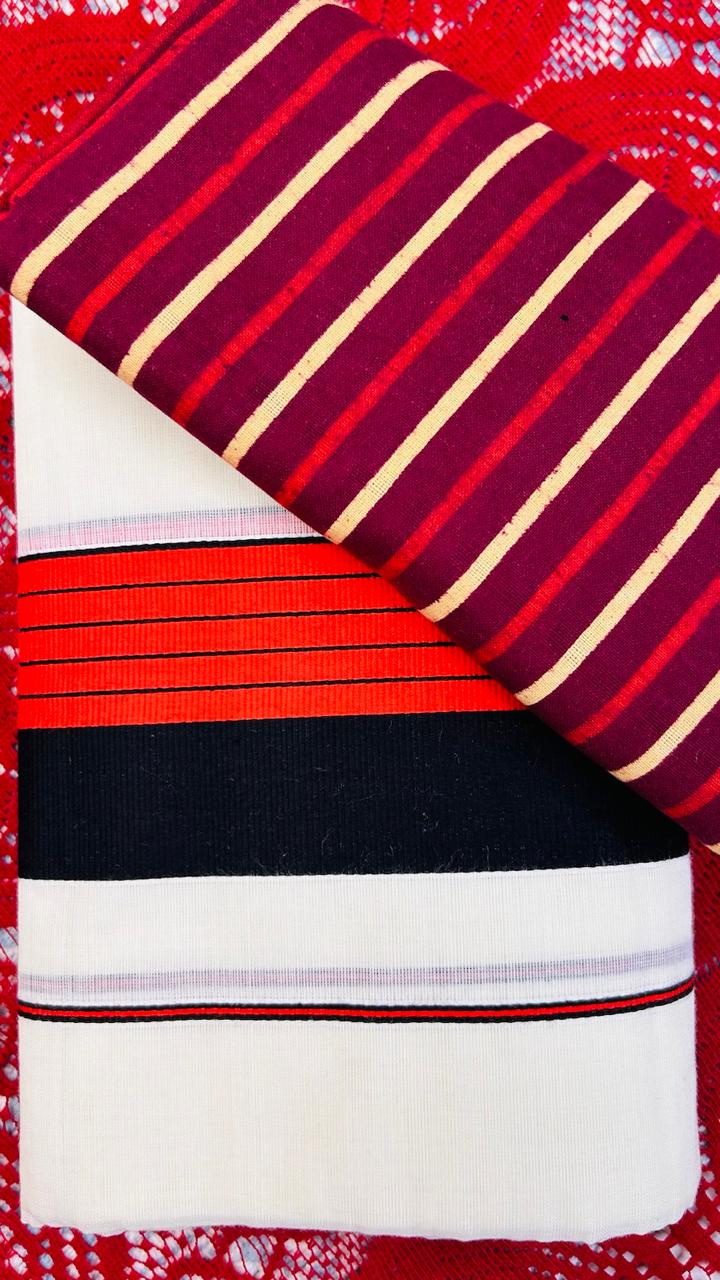 MULLOTH SET MUNDU WITH  COTTON BLOUSE