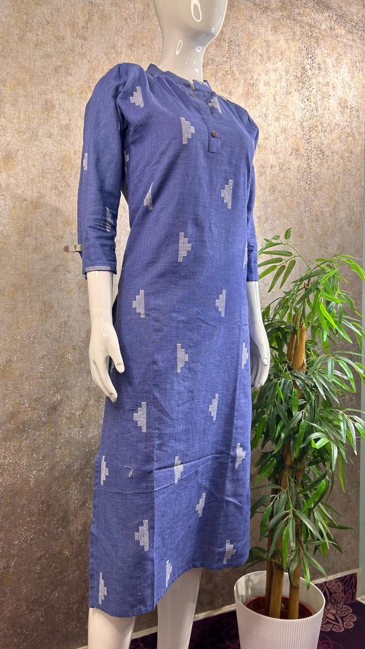 KHADI COTTON COLLAR KURTI PC-MB-94