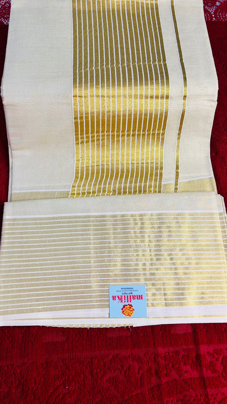 KASAVU TISSUE SAREE STRIPES